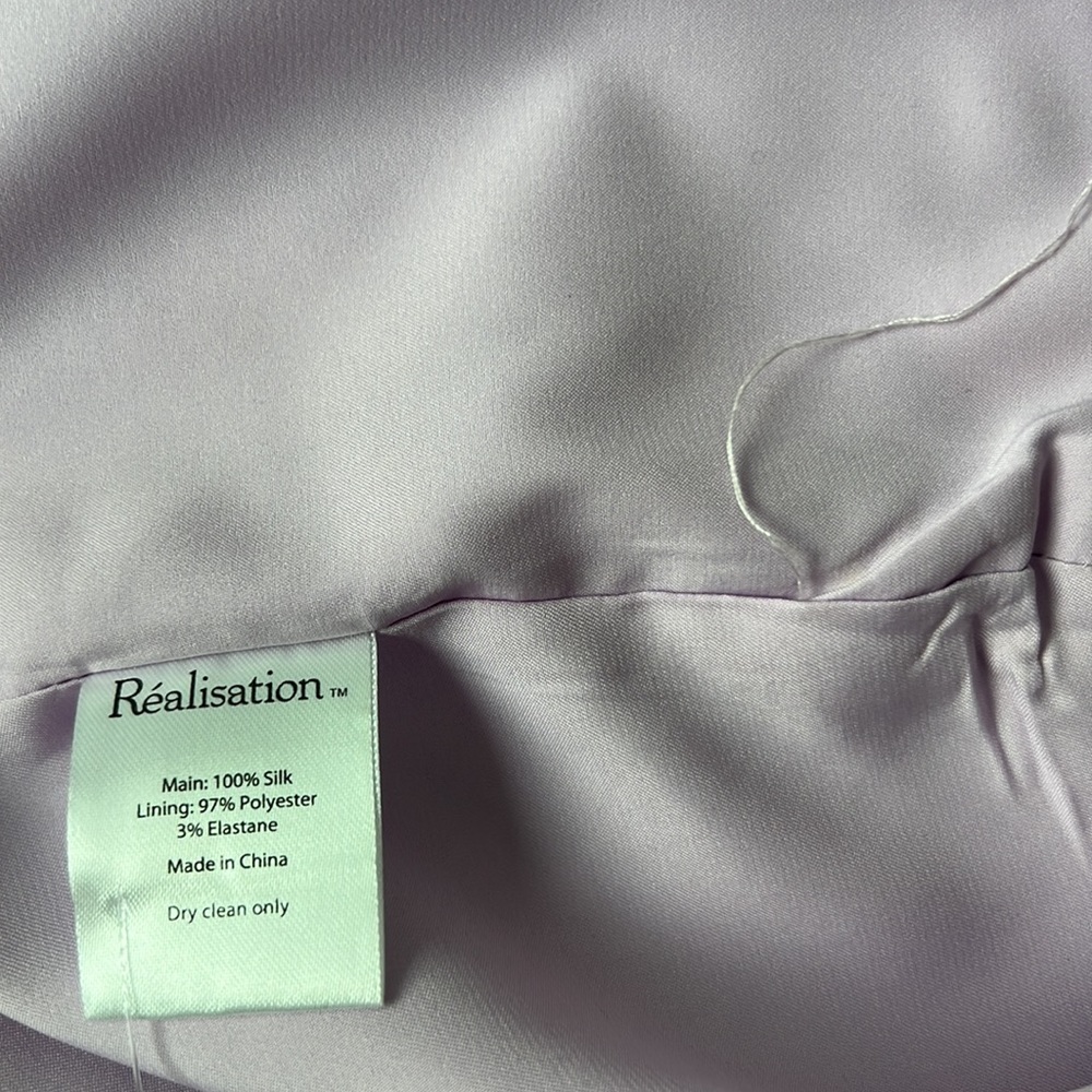 Realisation Par Medium Christy Silk Mini Dress in Purple Daisy Floral - Picture 12 of 14